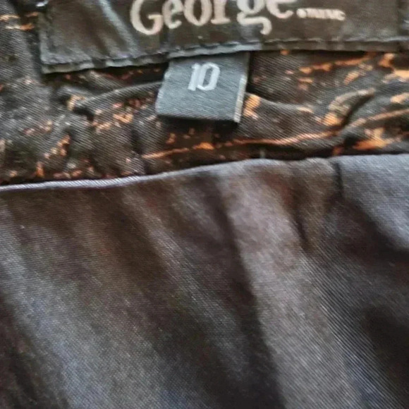 George Mini Skirt in  Black & Gold size 12 - Picture 7 of 8